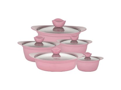 تصویر سرویس قابلمه 10 پارچه گرانیت PSD نالینو مدل Felis